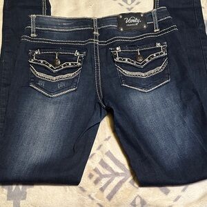 A157..   Vanity Women's Skinny Jeans - Dark Blue